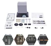 Ouvre-porte coulissant, moteur 750 W, fonction télécommande, noir gris