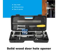 Ouvre-porte en bois massif pour portes de 35 mm à 100 mm d'épaisseur - Kit portable d'ouverture de trous de serrure - Machine à rainurer les serrures pour installation intérieure par charpentier