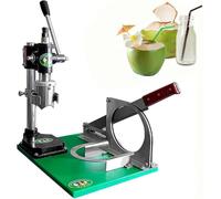 Ouvre-trou manuel en noix de coco avec base en acier inoxydable et fonte pour noix de coco