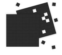 OUZRETUCU Lot de 200 plaquettes magnétiques autocollantes avec colle de qualité supérieure, 15 mm x 15 mm x 2 mm Aimants à coller