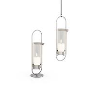 OVAL CANDLE 35 Bougeoir argent