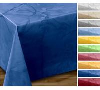 OVAL ROUND ECKIG, nappe de jardin en toile cirée, taille et motif au choix Oval 130x180 cm bleu foncé