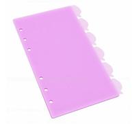 OVAQUIXI A6 Intercalaire, PP Résistant à L'Eau Matériau Solide (PURPLE) | Conception mignonne d\'index de fruits, durable pour un usage répété, efficace pour la journalisation, adaptée à la maison,