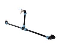OVAQUIXI Adaptateur coudé IBC pour Réservoir de Conteneur, Connecteur de Robinet de Sortie à Col de Cygne pour un Remplissage Facile de L'eau, Réservoirs IBC et Barils de Produits Chimiques, Laiton