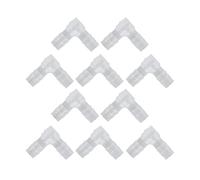OVAQUIXI Adaptateur de Tuyau coudé, Raccords de Tuyau PE à Diamètre égal à 90 Degrés, 10 Pièces pour Tube de Pompe, Raccord de d'eau en Silicone, Joint de Type L pour la Réparation de Jardin (8