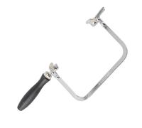 OVAQUIXI Arc de Scie à Bijoux Portable, Outil Compact pour le Traitement des Bijoux à Faire Soi-même, Jeu de 12 Lames, Poignée Ergonomique pour un Fonctionnement Confortable