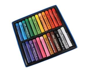 OVAQUIXI Bâtons de Peinture à L'huile Cylindriques de Couleur Lourde de Pastels à L'huile avec une Forte Adhérence pour le Dessin de Peinture D'art de Graffiti Non Toxique coloré Vif (24 couleurs)