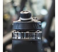 OVAQUIXI Bouteille d'eau Bouteille de Sport en Plastique avec Sangle de Cou, Grande capacité, Large Ouverture pour Petite Gorgée, d'hydratation en Plastique pour la Randonnée, le Cyclisme, le
