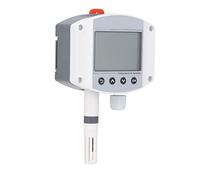 OVAQUIXI Capteur d'humidité Capteur de Température avec écran LCD, Transmetteur de Température Numérique à Montage Mural, Sortie 4 à 20 MA, 10 à 30 V CC, 40 à 176 °F pour équipement de Machine PLC