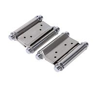 OVAQUIXI Charnière à Ressort à Double Action, Charnière de Porte Battante en Acier Inoxydable 3 Pouces 1,5 Mm d'épaisseur, Force de Fermeture Réglable pour Portes de Comptoir de Bar Saloon Cafe