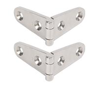 OVAQUIXI Charnière à Sangle Marine 4 Mm Robuste, Paire pour Porte de | Acier Inoxydable 316, Poli Miroir, Utilisation en Eau Salée, Coffres de Pont, Portails et Granges, Quincaillerie de Porte,