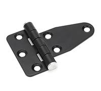 OVAQUIXI Charnière en Forme de T en Acier Inoxydable, Conception Durable pour Portes de Portail de Générateur électrique, Couleur Noire, 1 unité