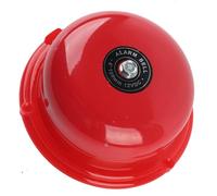 OVAQUIXI Cloche d'alarme électrique de Type grève Interne de contrôle d'incendie en métal de 4 Pouces, 100db (12V DC)