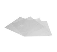 OVAQUIXI Couvercles de Brûleur de Cuisinière à Gaz 4 Pièces, Fiber de Verre Résistante aux Hautes Températures, Tapis de Protection contre l'huile Antiadhésifs pour Outils de Cuisine (SILVER)