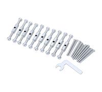 OVAQUIXI Ensemble D'outils de Réparation de Boîtes de Jonction de Type 86, Fixations Efficaces pour Boîtes Murales électriques avec Entretoises et Boulons en Acier allié (86 Entretoise métallique)