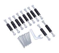 OVAQUIXI Ensemble D'outils de Réparation de Boîtes de Jonction de Type 86, Fixations Efficaces pour Boîtes Murales électriques avec Entretoises et Boulons en Acier allié (86 Entretoise d'isolation)