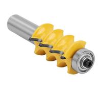 OVAQUIXI Fraise à Moulurer à Triple Perle de Haute qualité, Tige de 1/2", Parfaite pour les Applications en Bois Massif et en Bois Dur, Construction en Carbure à Micro-grains