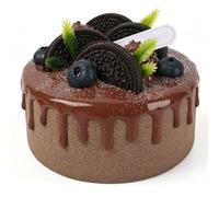 OVAQUIXI Gâteau Artificiel, Simulation Réaliste de 4 Pouces, Modèle de Gâteau d'anniversaire, Accessoires D'affichage pour Décoration de Vitrine de Boulangerie (Mini de 4 Pouces)