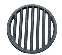 OVAQUIXI Grille de Feu en Fonte, Plaque de Charbon de Bois Ronde à Haute | Conception à Fentes en Fer épais, Flux D'air Optimal pour Poêle à Bois, Four de Camping, Barbecue, Chute de Cendres