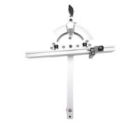 OVAQUIXI Guide D'onglet pour Scie à Table et Scie à Ruban, Angle Réglable | Barre de Guidage en Acier de Précision, Base Compatible Rainure en T, Butée Flip pour Coupes Répétables, Longueur de Guide