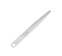 OVAQUIXI Jauge D'épaisseur Métrique, Ensemble de 5 Pièces, Outil de Mesure Durable en Acier Inoxydable 0.08mm 0.1mm pour L'entretien Automobile (0.1)