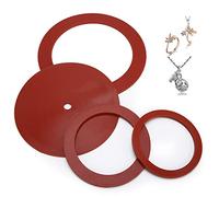 OVAQUIXI Joint en Caoutchouc 4 Pièces pour Machines de Moulage de Bijoux, Matériau en Caoutchouc Durable, Accessoire d'étanchéité pour les Fabricants de Bijoux