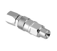 OVAQUIXI Joint Pivotant de Pulvérisateur de Peinture sans Air en Acier Inoxydable, Connecteur NPT Mâle à Femelle de 1/4 Pouces, Rotation à 360 Degrés, Joint de Tuyau Anti-Torsion pour