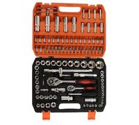 OVAQUIXI Kit D'outils de Réparation Mécanique, Jeu de Douilles à Chocs de Haute dureté, 108 Pièces, pour L'entretien Automobile et Domestique