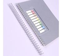 OVAQUIXI KW Anneaux de Reliure en Plastique 10 Pack Anneaux de Reliure 30 Trous 12mm Capacité de 85 Feuilles Découpables pour Papier A4 A5 A6 A7 B5 Cahier Album Bureau École (10PCS)