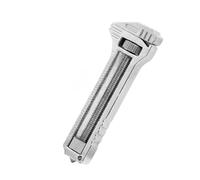 OVAQUIXI Mini clé à Molette Réglable Compacte Multifonction avec | Corps en Alliage de Zinc et D’aluminium, Taille de Poche Portable pour la Réparation du Matériel de Camping, Arrache Clous