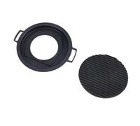 OVAQUIXI Mini Grill Japonais Hibachi, Barbecue de Table au Charbon de Bois en Alliage d'aluminium, Plateau de Barbecue Portable à Chaleur Uniforme pour le Camping, les Pique-niques, les Réunions de