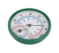 OVAQUIXI Mini Thermomètre et Hygromètre d'intérieur Analogique 2 en 1 en Aluminium, Moniteur de Température et d'humidité, Jauge Compacte Murale sans Batterie pour Serre de Bureau à Domicile