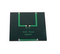 OVAQUIXI Panneau Solaire DIY en Polysilicium Mini Panneau de Charge Solaire 5 V 1,2 W 100 X 100 Mm Conception Compacte à Haute efficacité pour le Chargement de Batterie 3,7 V Projets Scientifiques