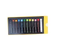 OVAQUIXI Pastels à L'huile Lourds en Forme Cylindrique, Bâtons de Peinture à L'huile, Lissage coloré Non Toxique, Fournitures Artistiques pour Peinture, Dessin, Graffiti (12 couleurs)