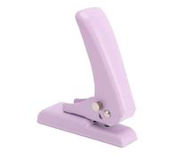 OVAQUIXI Perforateur à un Trou, Perforateur à Papier Rond de 5,5 Mm pour Feuilles Mobiles, Cartes en Cuir, avec Noyau en Métal et Poignée Ergonomique, capacité de 40 Feuilles (PURPLE)