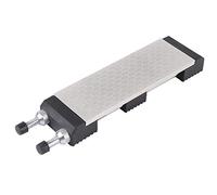 OVAQUIXI Pierre à Aiguiser les Couteaux, Pierre à Aiguiser Diamant en Acier Inoxydable Grain 400 1000 avec Base en Silicone Antidérapante Réglable, à Double Face pour Lames de Cuisine, Outils de