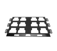 OVAQUIXI Plaque de Montage pour le Stockage des Outils, Base Métallique de Remplacement pour les Boîtes à Outils, s'adapte en Toute sécurité aux Murs et aux Sols des Camions (BLACK)