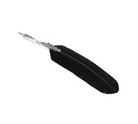 OVAQUIXI Plume Antique pour Calligraphie avec Porte-Plume en Alliage, 5 Plumes Interchangeables, Set de Vintage pour écriture (BLACK)