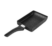 OVAQUIXI Poêle à Frire Rectangulaire Tamagoyaki en Alliage d'aluminium, Casserole à Omelette 13,5 X 18,5 X 35 Cm, Poignée en Plastique, Profondeur 3 Cm, pour la Cuisine Domestique, les œufs, le