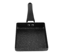 OVAQUIXI Poêle à Frire Tamagoyaki en Alliage d'aluminium 13,5 X 18,5 X 35 Cm Casserole à Omelette Rectangulaire avec Poignée en Plastique 3 Cm de Profondeur pour la Cuisine à Domicile, les œufs, le