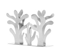 OVAQUIXI Porte-serviettes Corail Vertical Acier Inoxydable Decoupe Bureau | Rack Métallique Antirouille, Motif incurvé, pour Plan de Travail de Cuisine, Salle à Manger, Bar, Décoration de Table