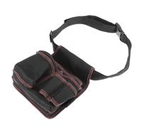 OVAQUIXI Sac à Outils Multifonctionnel pour électricien, Pochette Durable pour Professionnels, Support de Rangement étanche 21x24cm Noir
