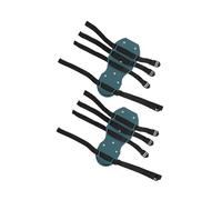 OVAQUIXI Sandales d'aérateur de Pelouse avec 26 Pointes en Fer, Semelle en PP avec 4 Sangles à Boucle Réglables, Marche Facile pour Cour, Arrière-Cour, Jardin (4 Sangles)