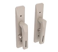 OVAQUIXI Serrure de Poignée de Porte, Serrure de Poignée de Salle de Bain en Fer et Acier Inoxydable, Levier Rectangulaire Réversible 18 X 3,5 X 4,5 Cm, Installation Facile pour Portes Battantes (#1)
