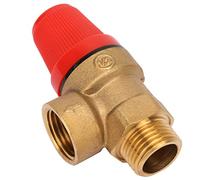 OVAQUIXI Soupape de sécurité en Laiton G1/2'' DN15 - Soupape de sécurité à Ressort de Haute qualité pour une Décompression Efficace - Parfaite pour les Systèmes de Plomberie et de Chauffage (6Bar