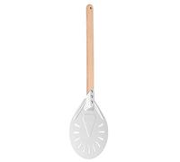 OVAQUIXI Spatule à Pizza, Pelle à Pizza en Alliage d'aluminium avec Manche en Bois Amovible de 41 Cm, Perforée pour un Démoulage Facile de la Pâte, Poignée Antidérapante pour les Boulangers (Pelle