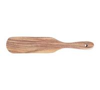 OVAQUIXI Spatule en Teck, Spatule Plate en Bois 25,5 X 6 Cm, de Cuisson de qualité Alimentaire avec Poignée Lisse, Facile à Nettoyer, Texture en Bois Naturel pour la Cuisine à Domicile (Pelle en