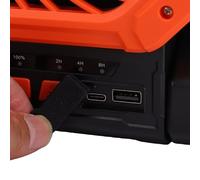OVAQUIXI Ventilateur de Camping Solaire, Ventilateur alimenté par Batterie de 7800mAh avec Minuterie, Chargement USB, Grande Puissance éolienne pour Camping en Plein Air, Tente de Pêche