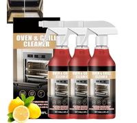 Oven And Grill Cleaner Spray,Oven Cleaner Heavy Duty Spray,BBQ Grill Degreaser Cleaners Heavy Duty Extra Stark,Nettoyant Four Et Grill Extra Fort,Pour Barbecue,Plaque De Cuisson & Grills(3PC)