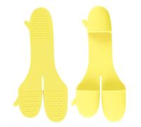 Oven Gloves 11.8x5.3cm 28.5g - Anti-Scald Silicone Pot Holders Three-Finger Heat Resistant Kitchen Mitts - Baking, Grilling, BBQ, Restaurant, Camping, Picnic Cooking Accessories